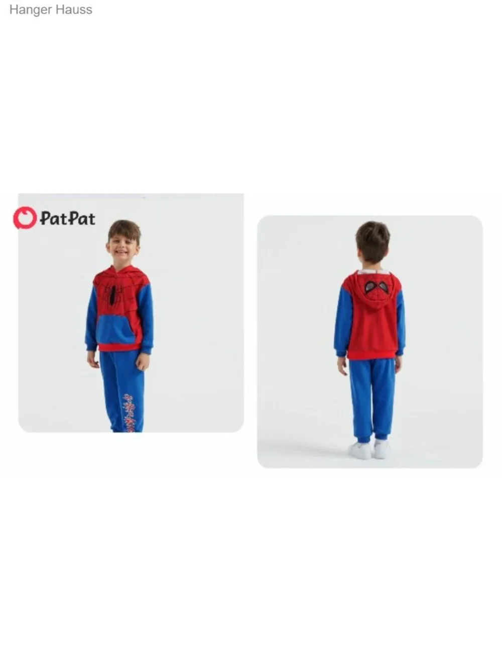 Marvel Spider-Man 2-Piece Kids Hoodie & Pants Set Cotton Polyester